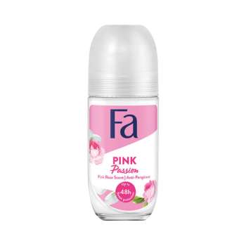 Fa Women Pink Passion Pink Rose Scent, 48h Deo Roll­on, Anti Transpirant Anti Perspirant, 50ml